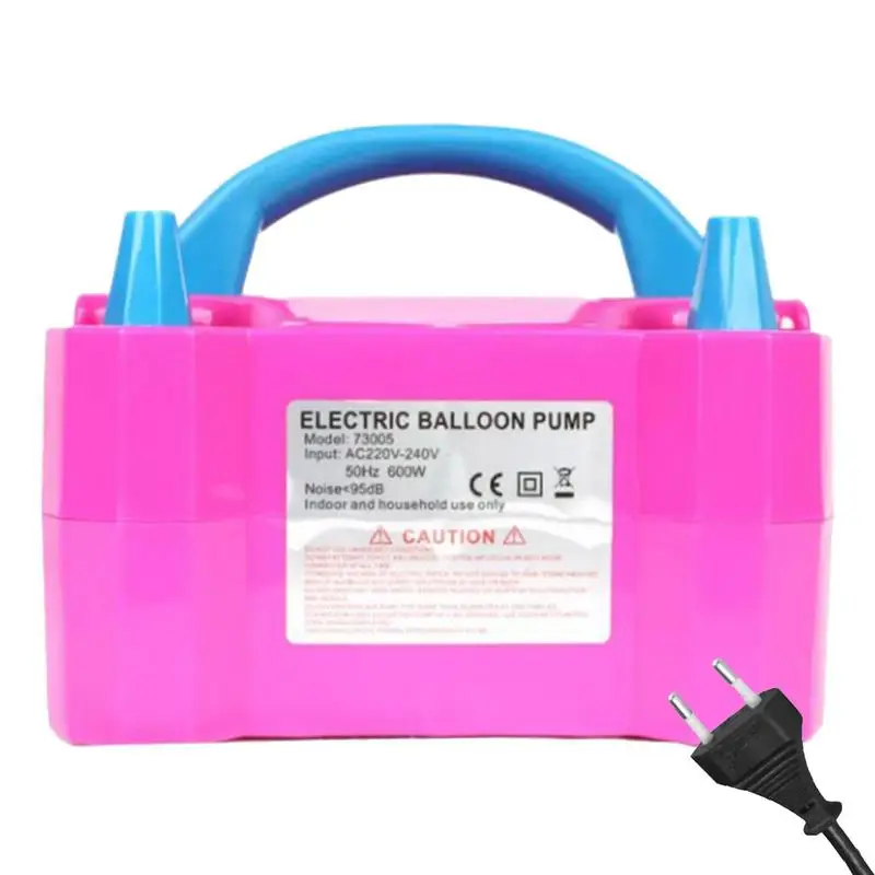 

Electric Balloon Blower Pump Dual Nozzle Inflator For Balloons 110V 600W Balloon Blower Rose Red Quick Fill Pump For Birthday