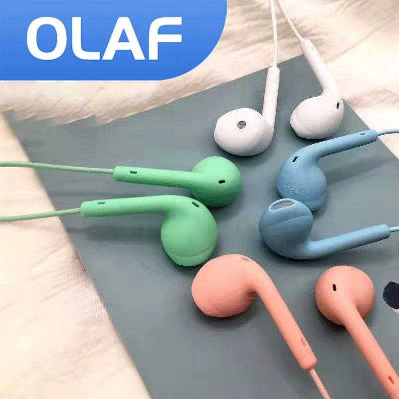 

Olaf Portable Sport 8 Colors Earphone Wired Super Bass With Built-in Microphone 3.5mm In-Ear Wired Hands Free For Smartphones