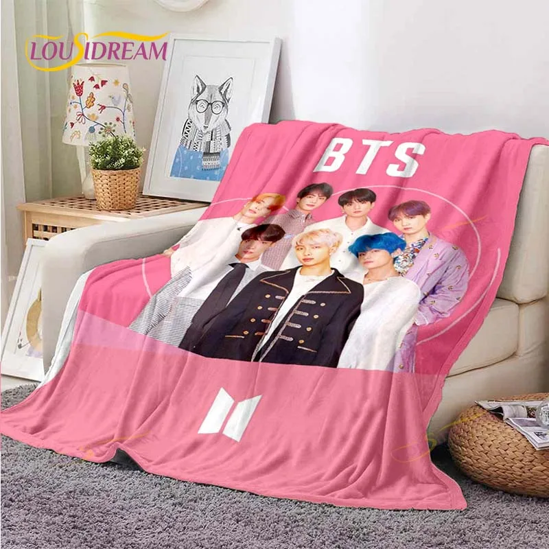 

Kpop Bangtan Boys Blanket Couch Quilt Cover Travel Bedding Outlet Throw Blanket Flannel Blanket Bedspread Picnic Blanket