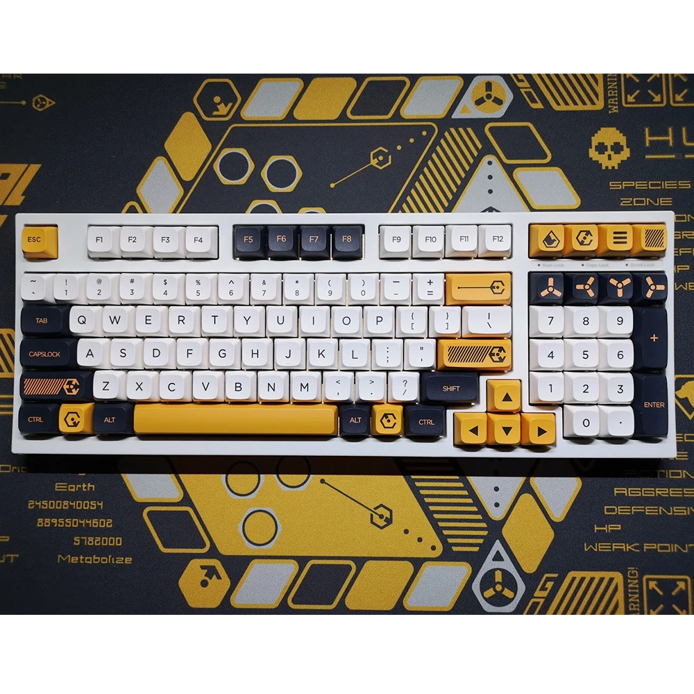 

VIRTUAL WAR Design Keycaps For Cherry Mx Gateron Kailh Box TTC Switch Mechanical Keyboard 60 80 100 XDA Profile 141 PBT Key Caps