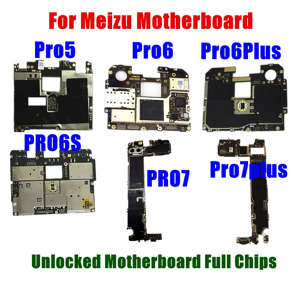 Разблокированная материнская плата с микросхемами гибкий кабель для Meizu Pro 5 Pro6 6S 6
