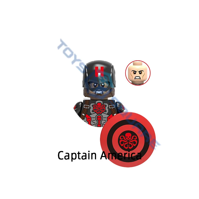 Модель Капитана Америка строительные блоки кубики MOC набор подарков игрушки для