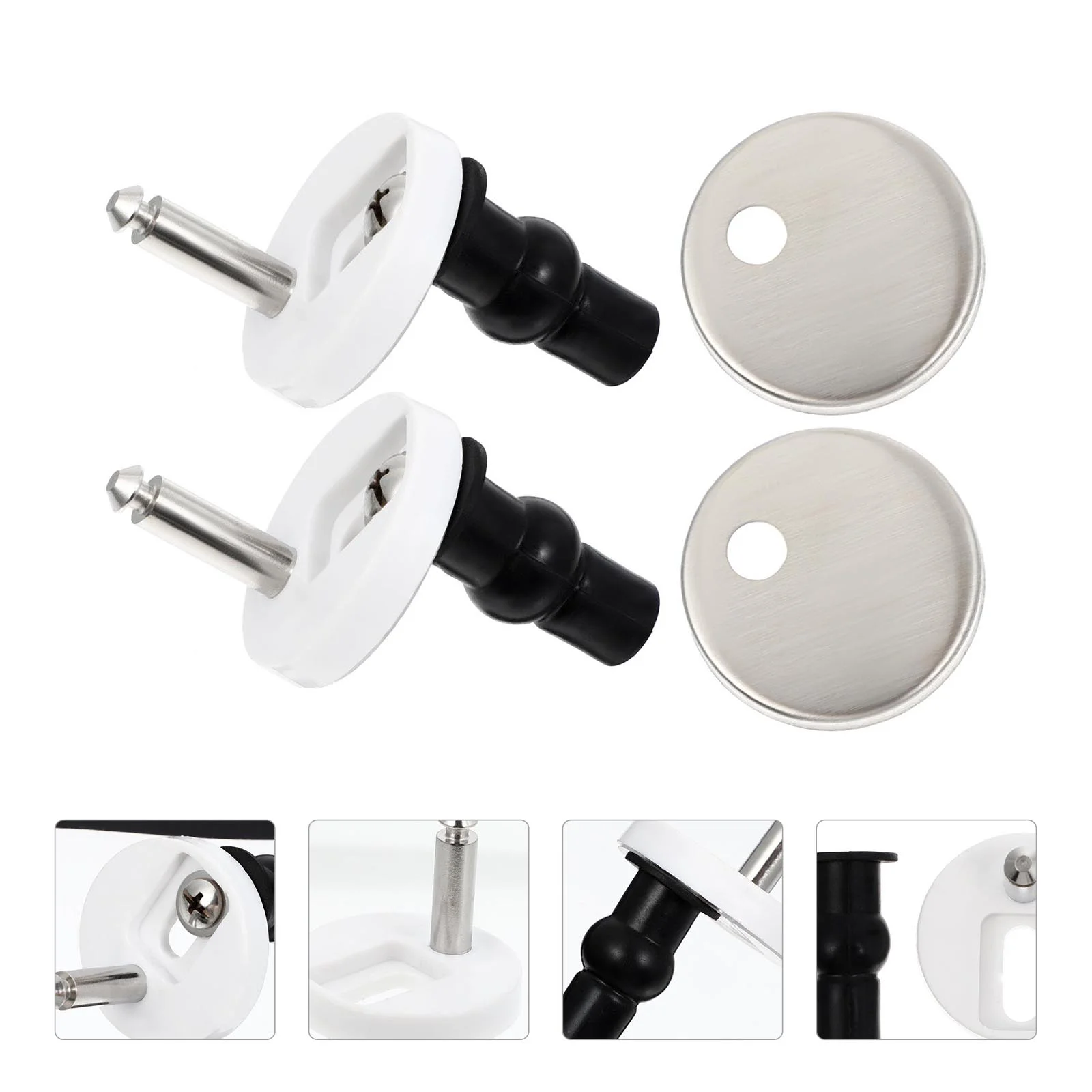 

1 Set/2pcs Universal Toilet Fixing Hinges Toilet Replacement Hinges