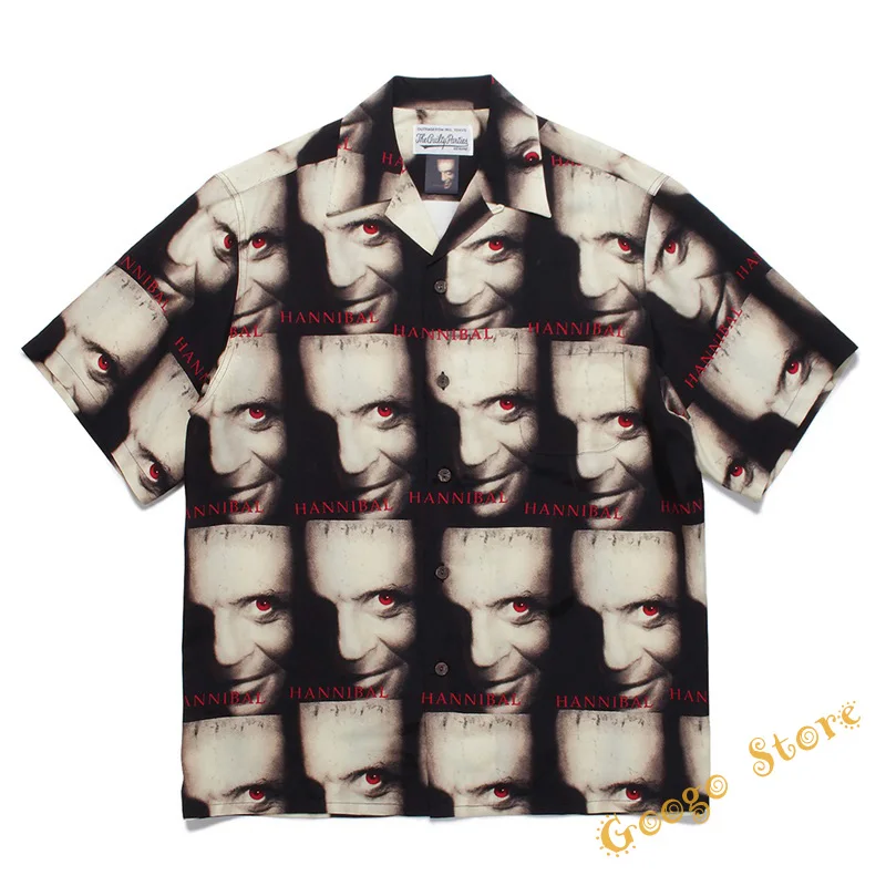 

Рубашка Wacko Maria с коротким рукавом для мужчин и женщин, повседневная сорочка оверсайз с тонкими пуговицами, разные цвета, лето 1:1