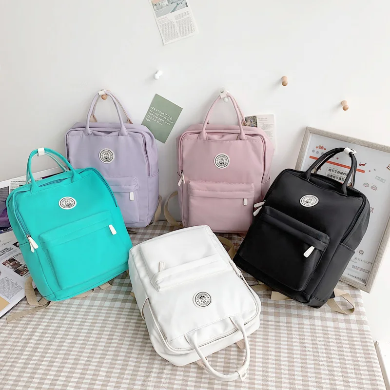 Kawaii Women's Backpacks Waterproof Nylon Female Schoolbag College Large Ladies Laptop Backpacks Anti Theft Travel Book Bags