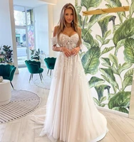 tulle a line sweetheart hy224 wedding dress floor length elegant lace charming illusion princess bridal gowns vestidos de novia