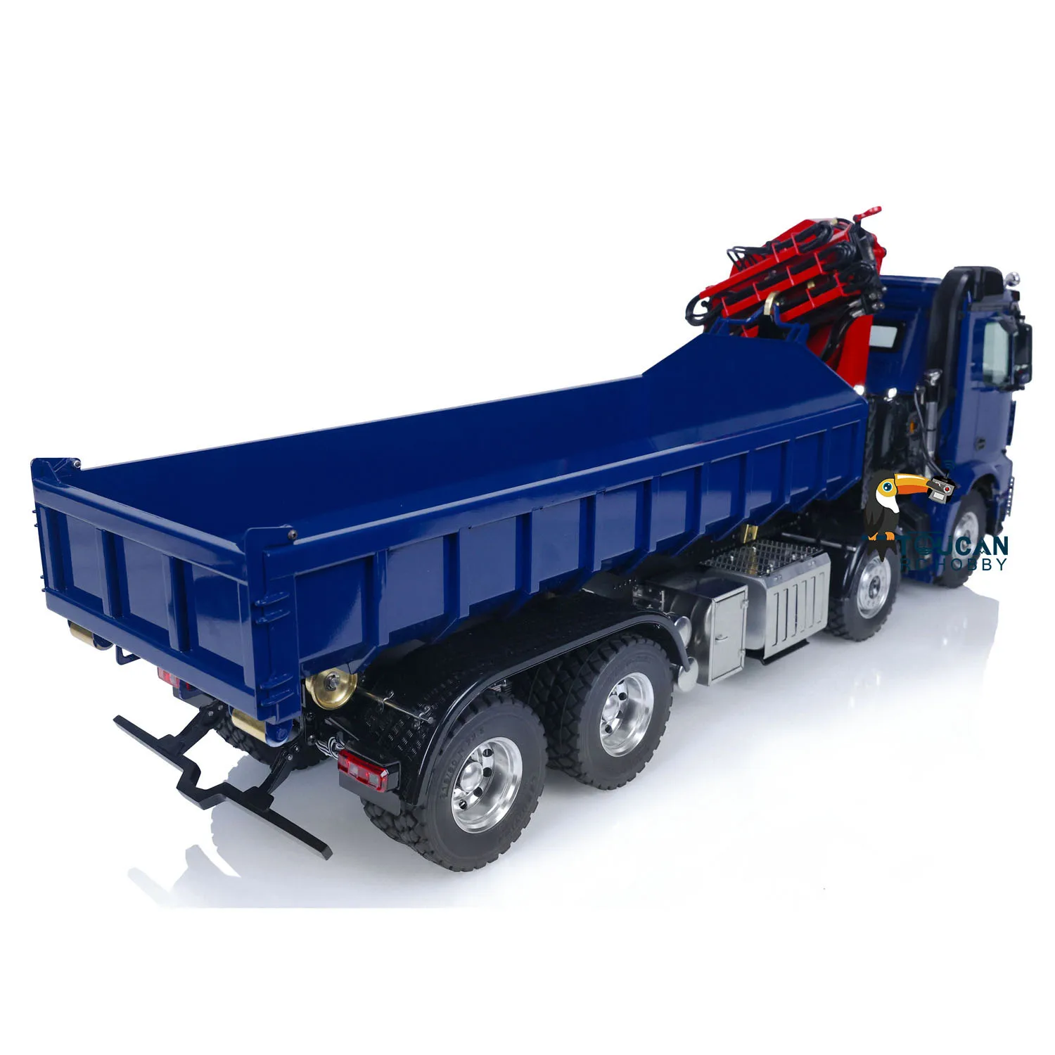 LESU 1/14 RC гидравлический самосвал-кран для окрашенной сборки 8x8 PL18EV автомобиль с