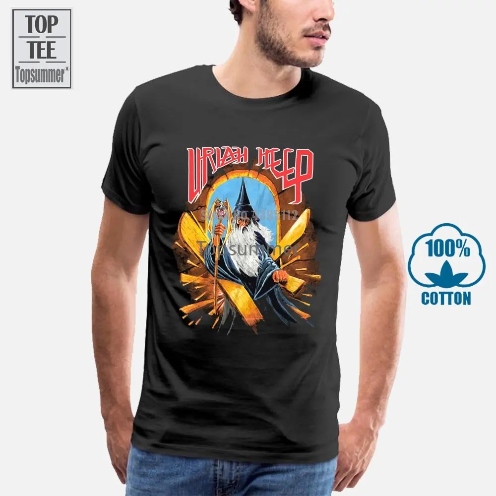 

New Rare Uriah Heep World Tour Usa Size T-Shirt Top Reprint New