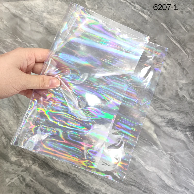 

Transparent Symphony PVC Vinyl Film for Making Decoration DIY Bag Clothing Windbreaker Waterproof Craft Handmade 30x137cm Roll