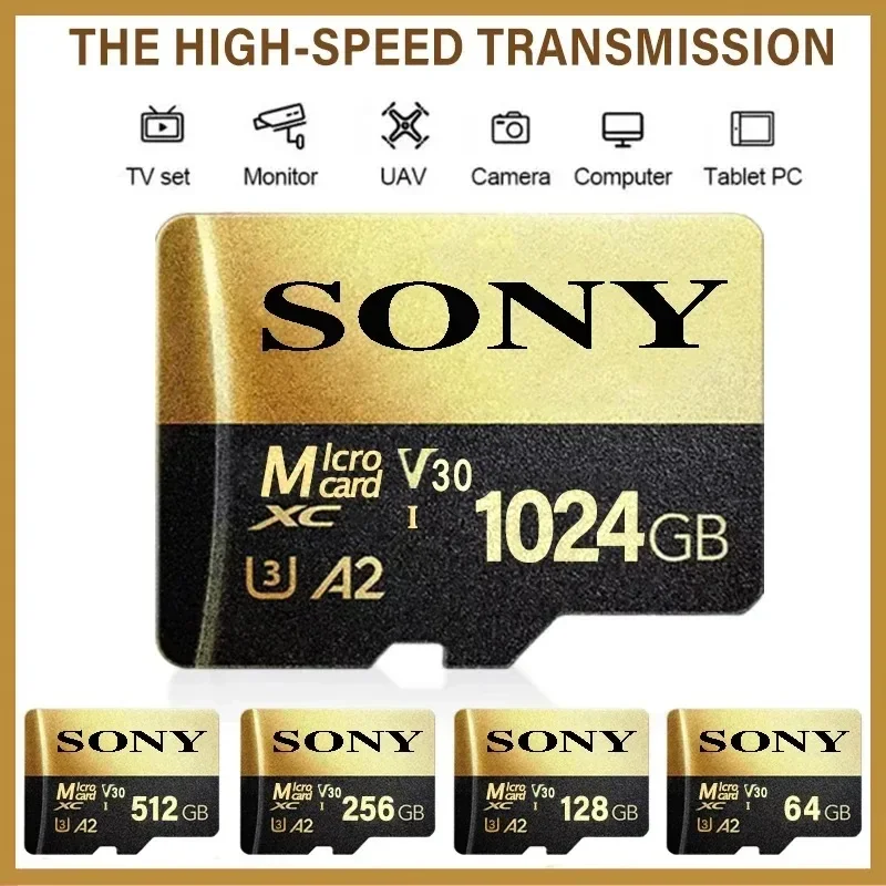 SONY Micro SD TF Card 16/32/64/128/256/512 ГБ