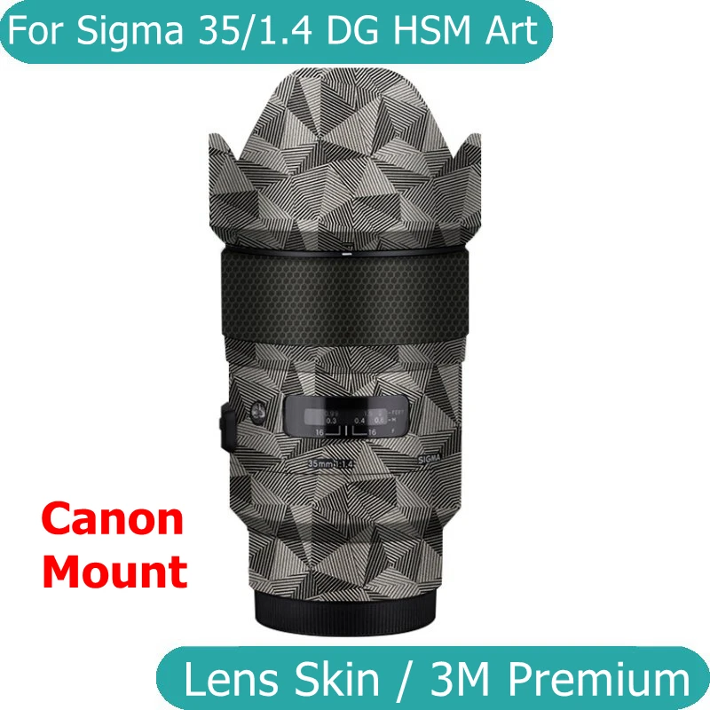 

Для Sigma 35 мм F1.4 DG HSM искусство для Canon Наклейка Виниловая пленка для объектива камеры Защитная Наклейка ART35 35 1,4 F/1,4
