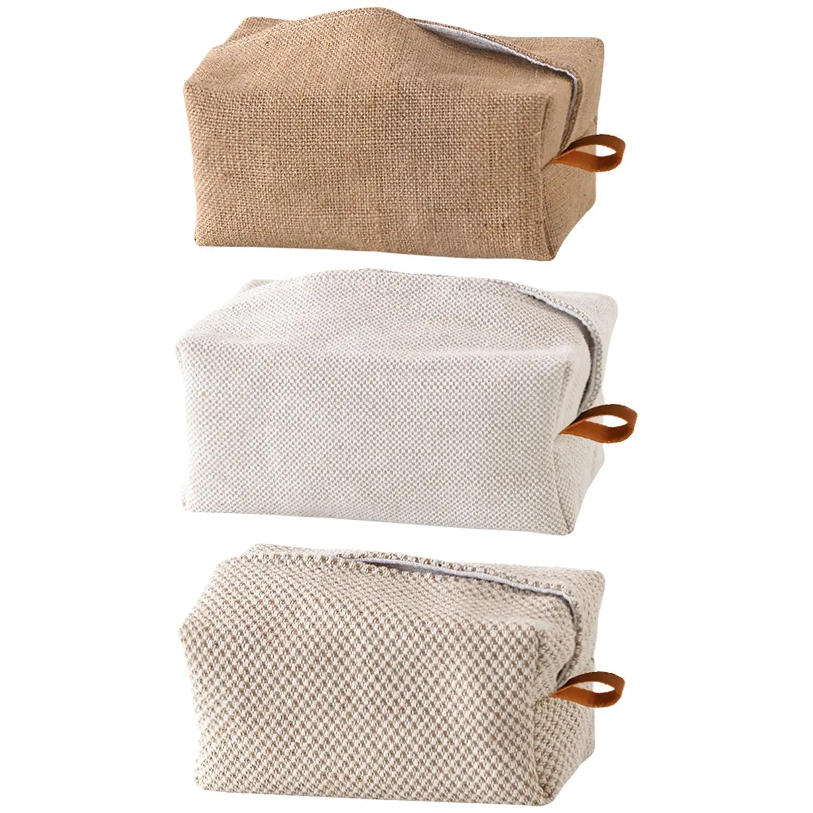 

Linen Tissue Box Holder Chic Decoration Cotton Cloth Tissue Cover Pouch for Home Kitchen Bathroom Bedside Restaurant Dormitory