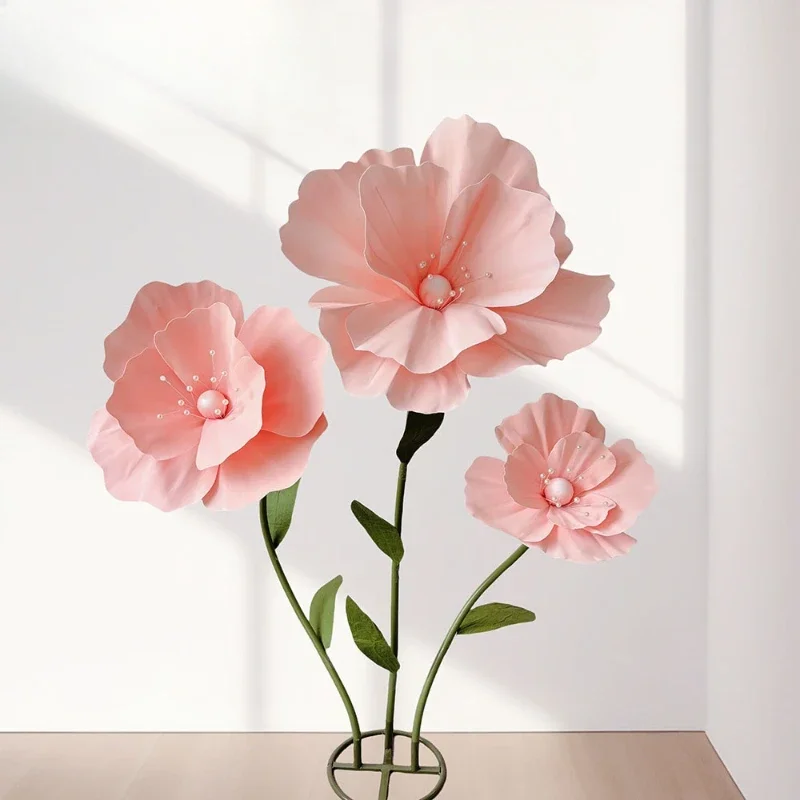 Свадебное украшение трехмерный большой цветок искусственный пенопластовый