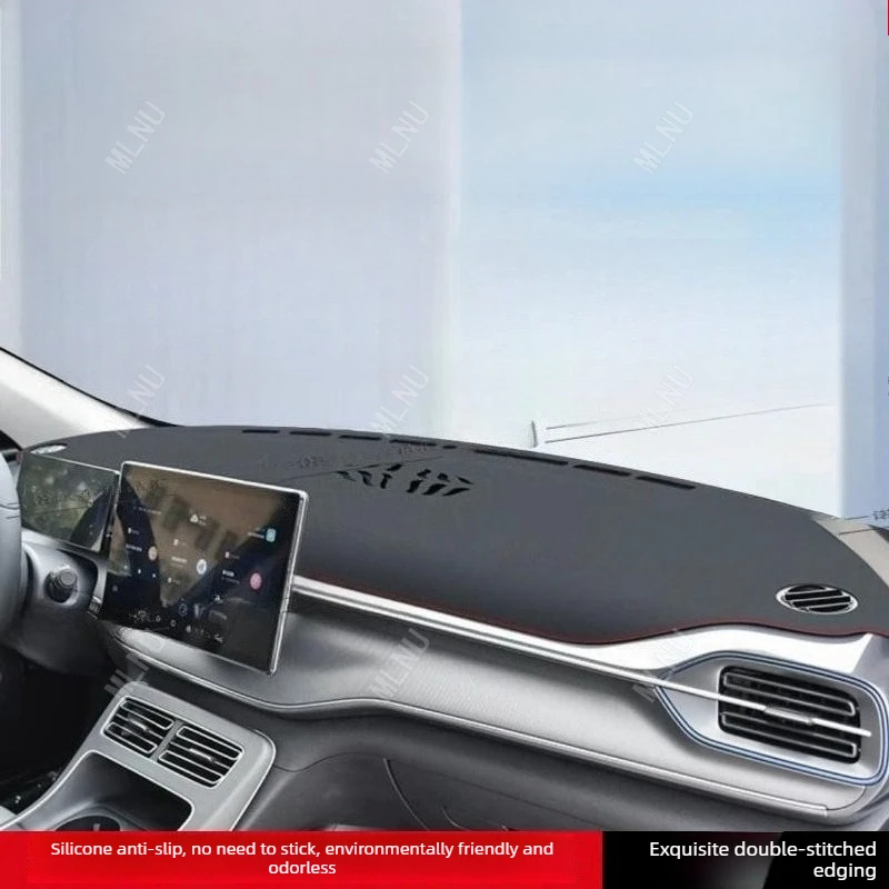 Фото Коврик на приборную панель для BYD Seal 5 DM-i/King DM-i/Chazor, аксессуары 2024/2023, противоскользящий, из замши, износостойкий, пылезащитный, 2022 №2