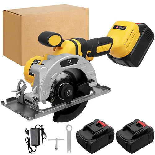 

Drillpro 125MM Brushless Cordless Electric Circular Saw 0-45°Adjustable Woodworking Machine Wood Cutter for Makitas 18V Battery