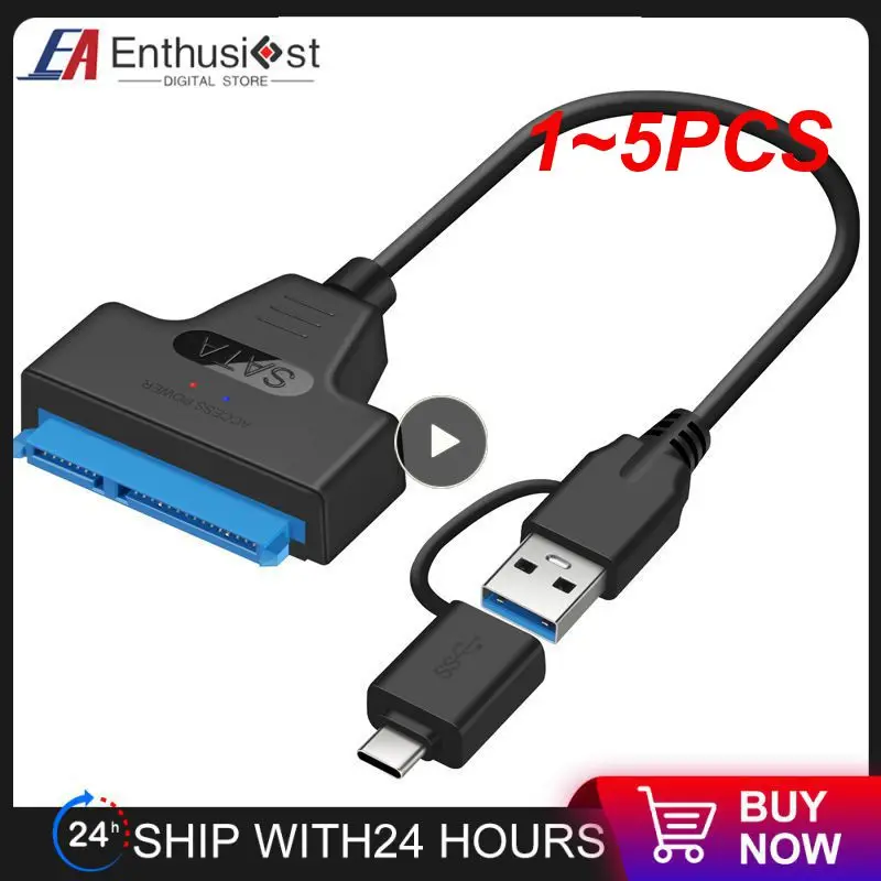 

1~5PCS External Type C or USB To 2.5 Inch HDD SATA Interface Connect Cable USB 3.1 SATA Cable For Laptop Computer