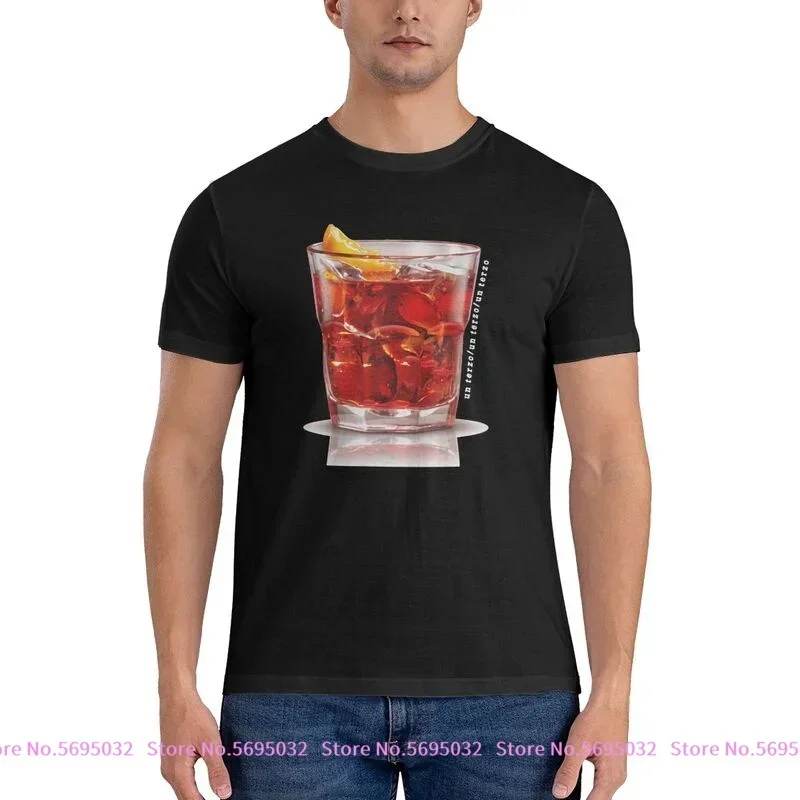 Uomo Negroni рубашка-футболка для коктейлей новый дизайн Классическая Лидер продаж
