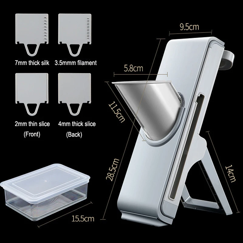 

Multifunctional Vegetable Cutter Meat Fruit and Vegetable Slicer Potato Carrot Grater Adjustable Kitchen Accessories Gadgets