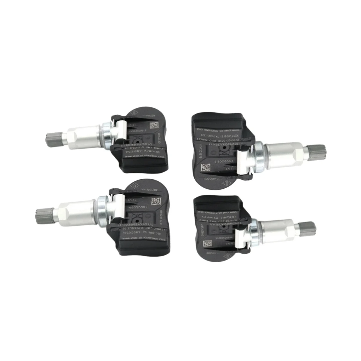 

4Pcs 433MHZ 40700-0435R S180052064Z TPMS Tire Pressure Sensor for Renault Megane Laguna Fluence Latitude 407003743R