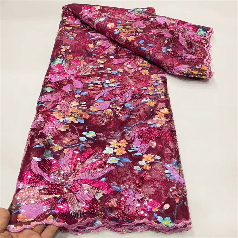 

Новое Африканское кружево 2022, высококачественное Африканское французское Сетчатое Тюлевое кружево ткань с вышивкой и блестками для африканского кружева ZX22001