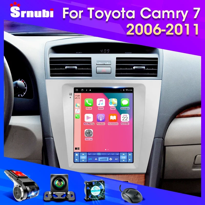 Автомагнитола на Android 11 мультимедийный видеоплеер для Toyota Camry 7 XV 40 50 2006-2011