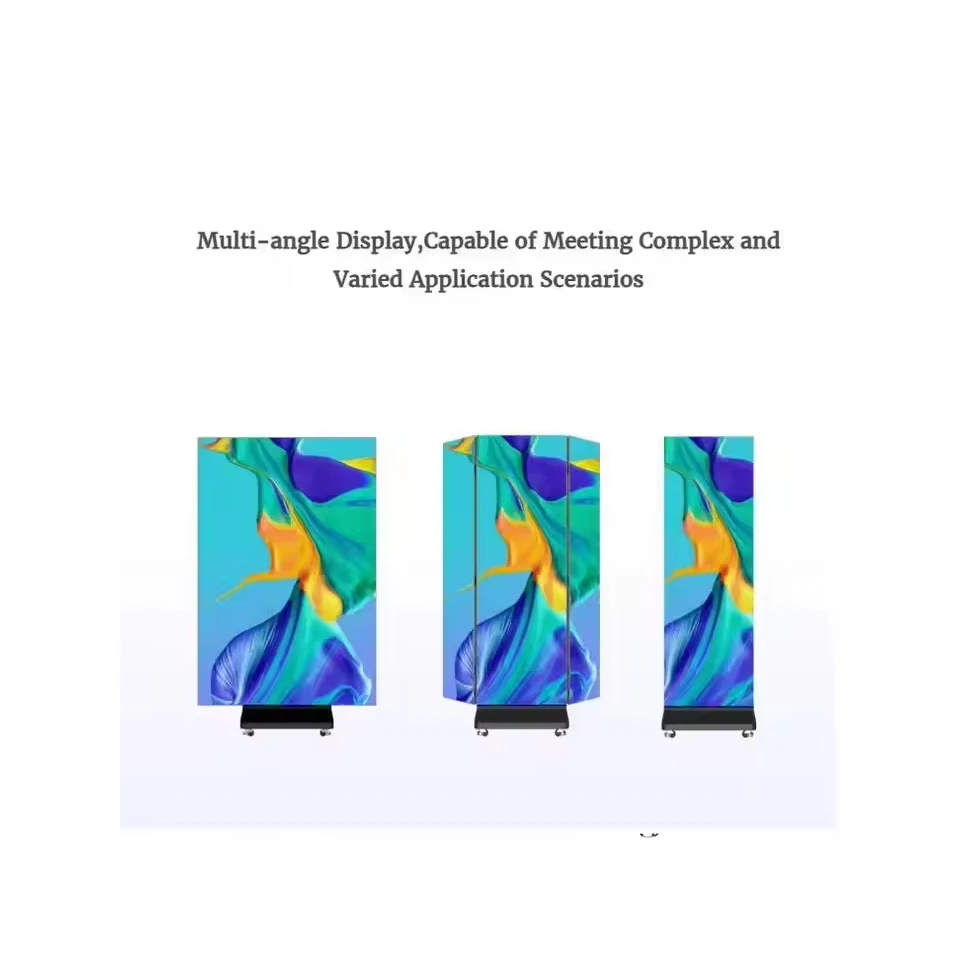 Фото Портативный двусторонний складной светодиодный LED-экран (P1.25, P1.53, P2, P2.5) 4K для рекламы в магазинах №5