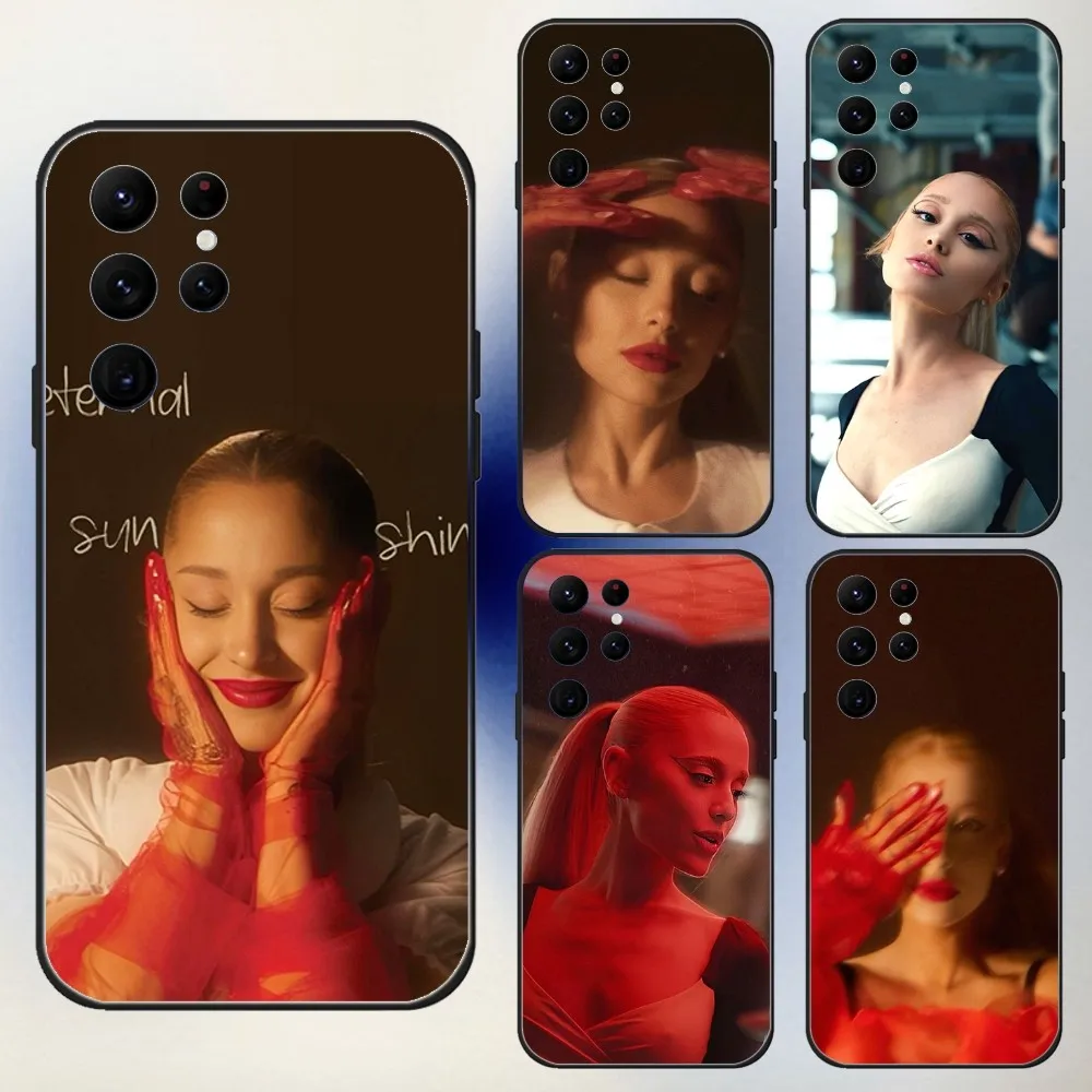 Чехол для телефона Yes And A-Ariana Samsung S24 23 22 30 21 10 9 Ultra Plus Lite FE 5G черный мягкий чехол