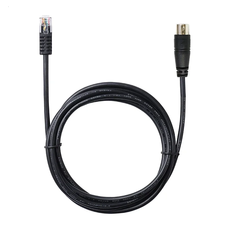 Фото Соединительный кабель Mini DIN 6PIN к RJ12 6P6C длиной 2 м для педалей FANATEC/SHIFTERS к колесам FANA KABLE PS/2 к RJ12 6-контактный кабель №2