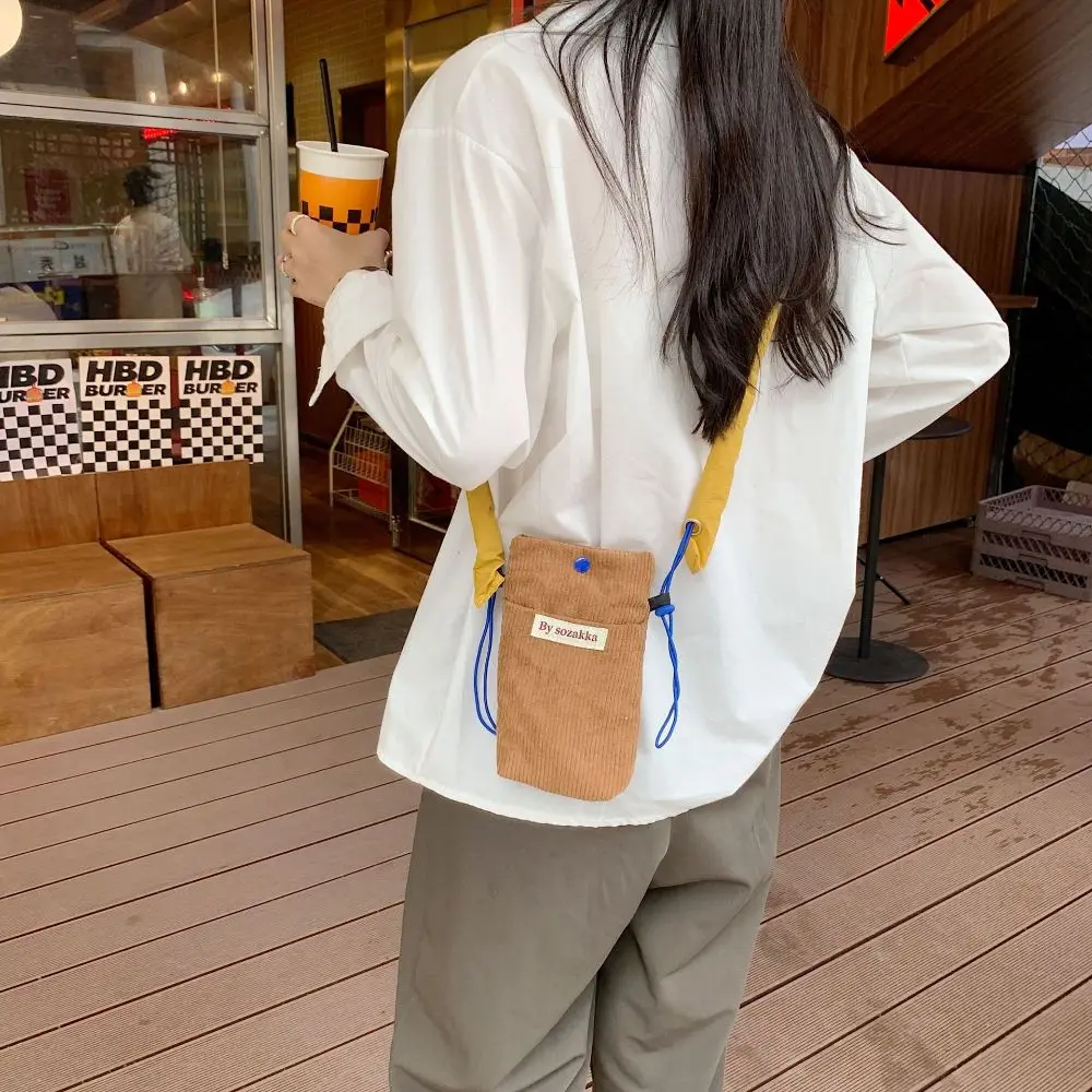

Trendy Fashion Autumn Winter Daily Corduroy Purses Shoulder Messenger Cell Phone Bag Women Crossbody Bag Coins Bag