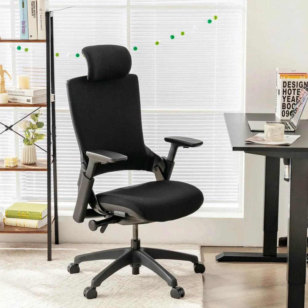 

Gymax Executive Office Adjustable Chair w/Sliding Seat & 3D Armrest