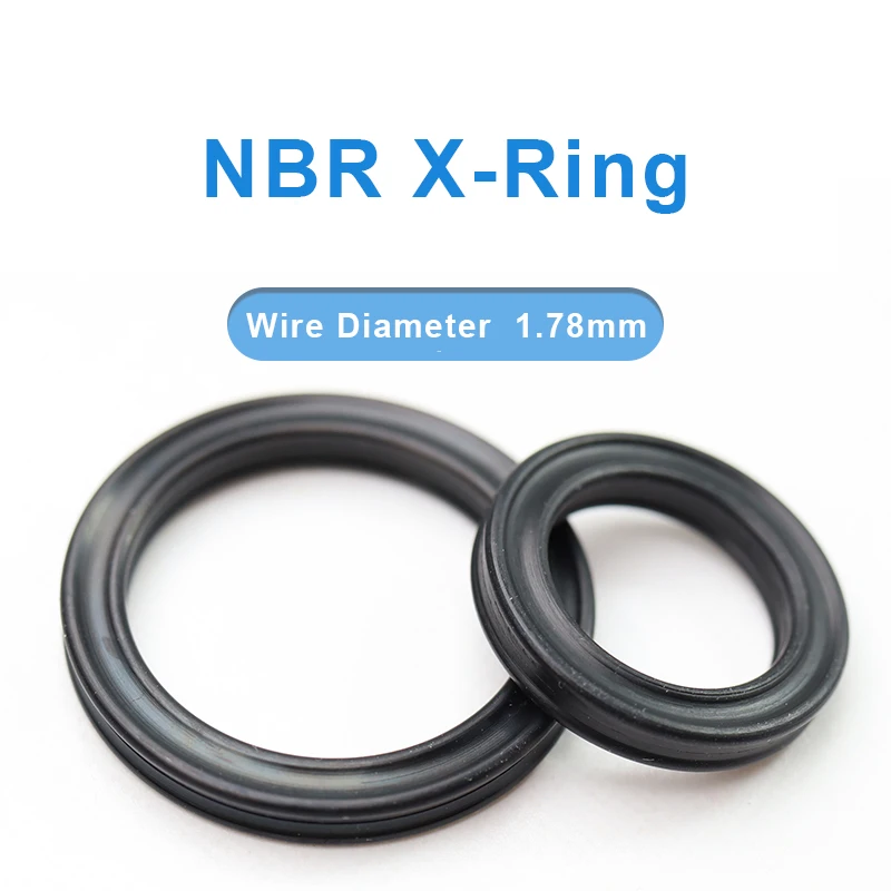 

Черная нитриловая резиновая уплотнительная шайба NBR X-Ring для гидравлических цилиндров