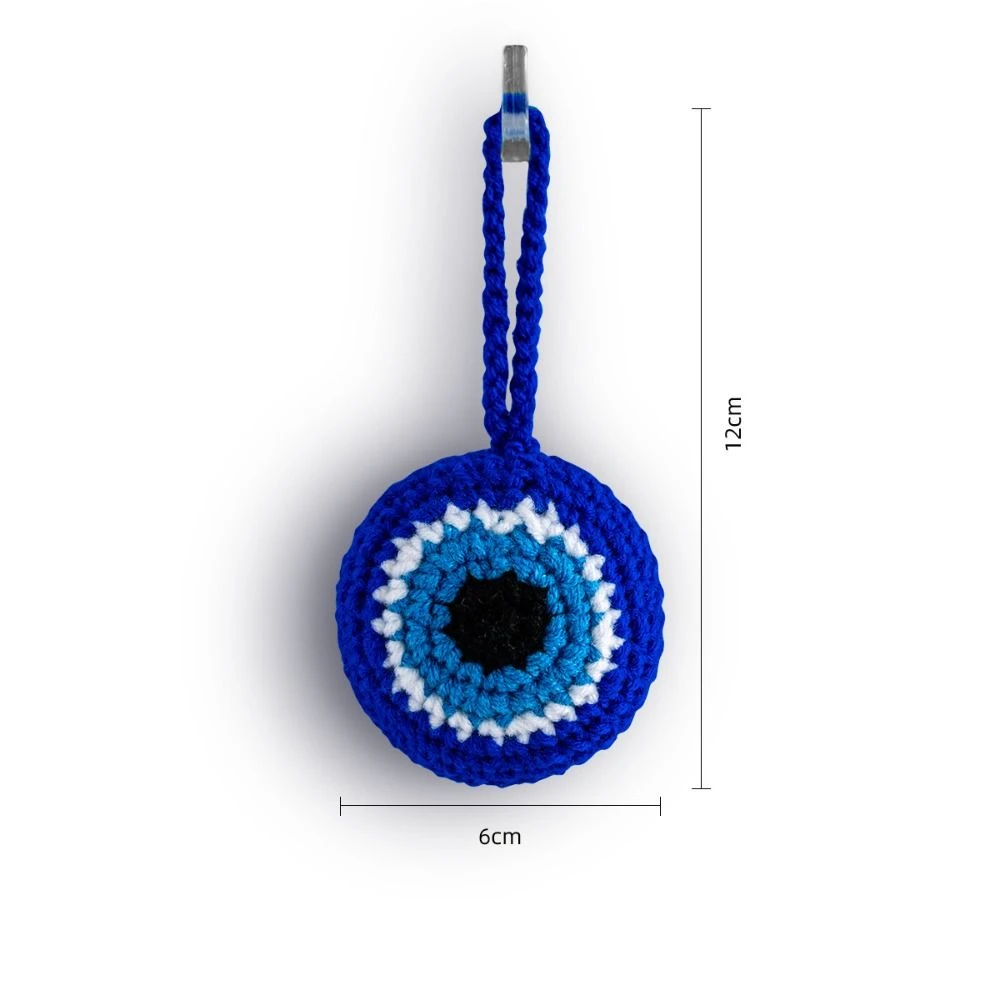 Плюшевый брелок Lucky Eye голубой глаз рука Фатимы кулон турецкий с кисточкой
