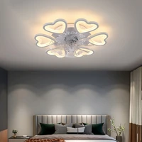 european ceiling fan with lamp remote control living room indoor lighting bedroom home decoration led high brightness fan lamp