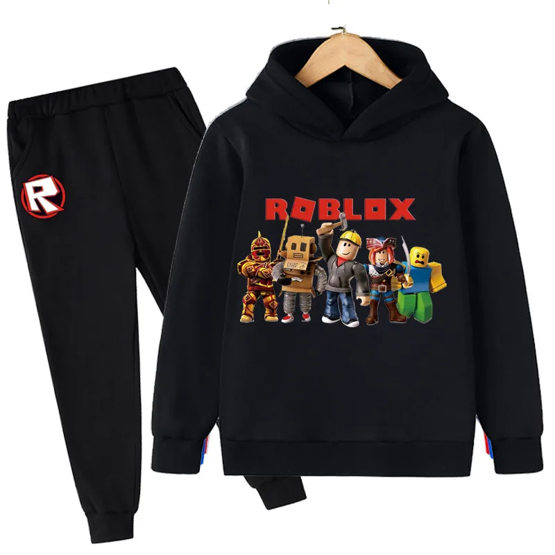 

Game Robloxing Tracksuits Kids Hoodies Boy Girl Sweatshirt Clothes Set Robloxing Hooded Pants Suit Children Pullover Sportwear
