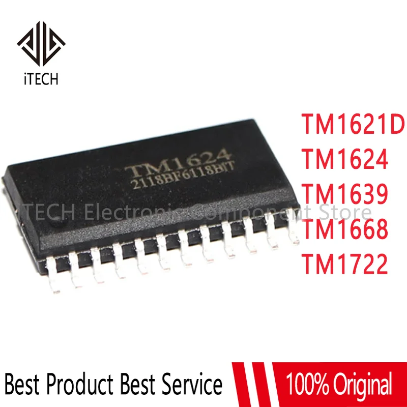 5 шт., новинка 100%, TM1621D, TM1624, TM1639, TM1668, SM1668, TM1722, SOP24