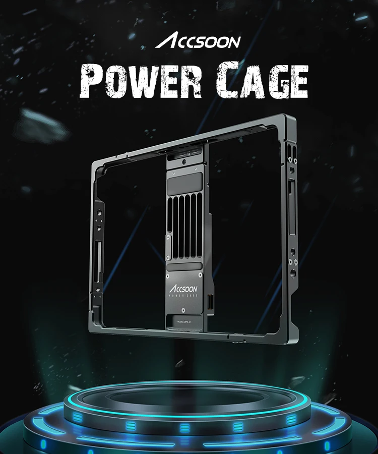 

Accsoon Ipad Cage for 10-11 Inch Ipad Air/Pro Support NP-F 550/750/970 Battery for Long Time Shooting and Monitoring