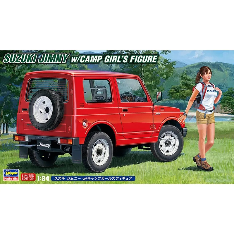 

1/24 Suzuki Jimny with Summer Camp Girl 52301 Adult Model