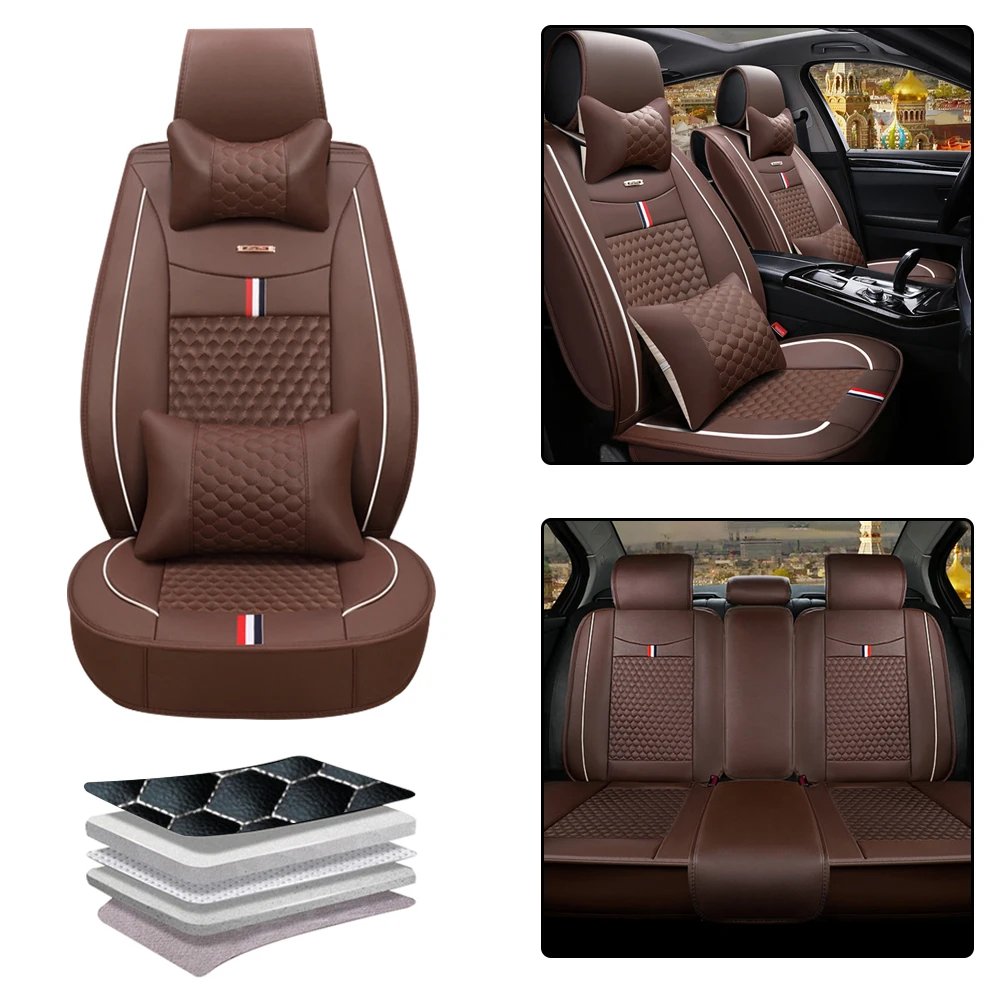 

Car Seat Covers For Benz CLK320 CLK430 CLK 63 AMG 180 220 A210 B160 B220 C160 C180 C200 C220 C230 Full Set Leather Auto Cushion