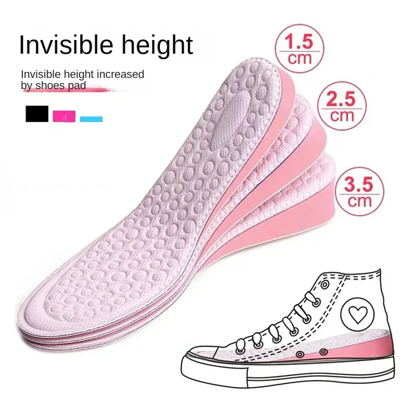 

EVA Memory Foam Invisible Height Increased Insoles for Women Shoes Inner Sole Shoe Insert Lift Heel Comfort Heightening Insoles