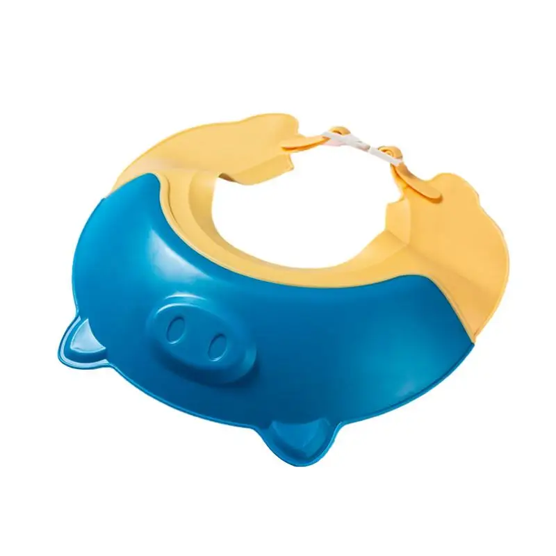 

Регулируемый шампунь в форме свинки для душа, шапка с козырьком для мытья волос, мягкий шампунь для детей, для душа