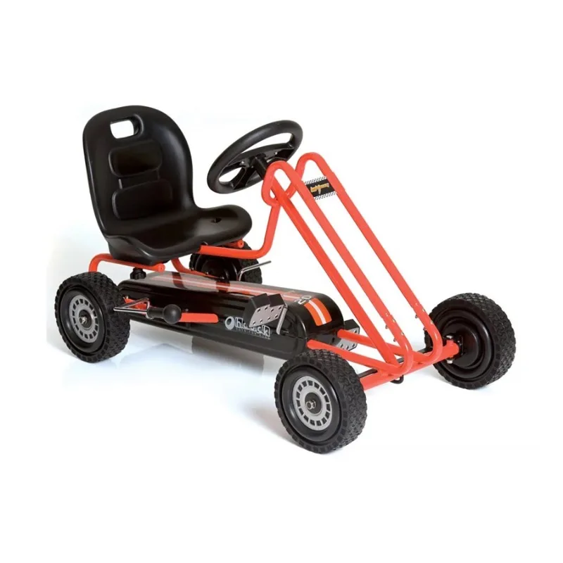 

hauck Lightning Pedal Go Kart Car Ride-on Toy with Adjustable Seat