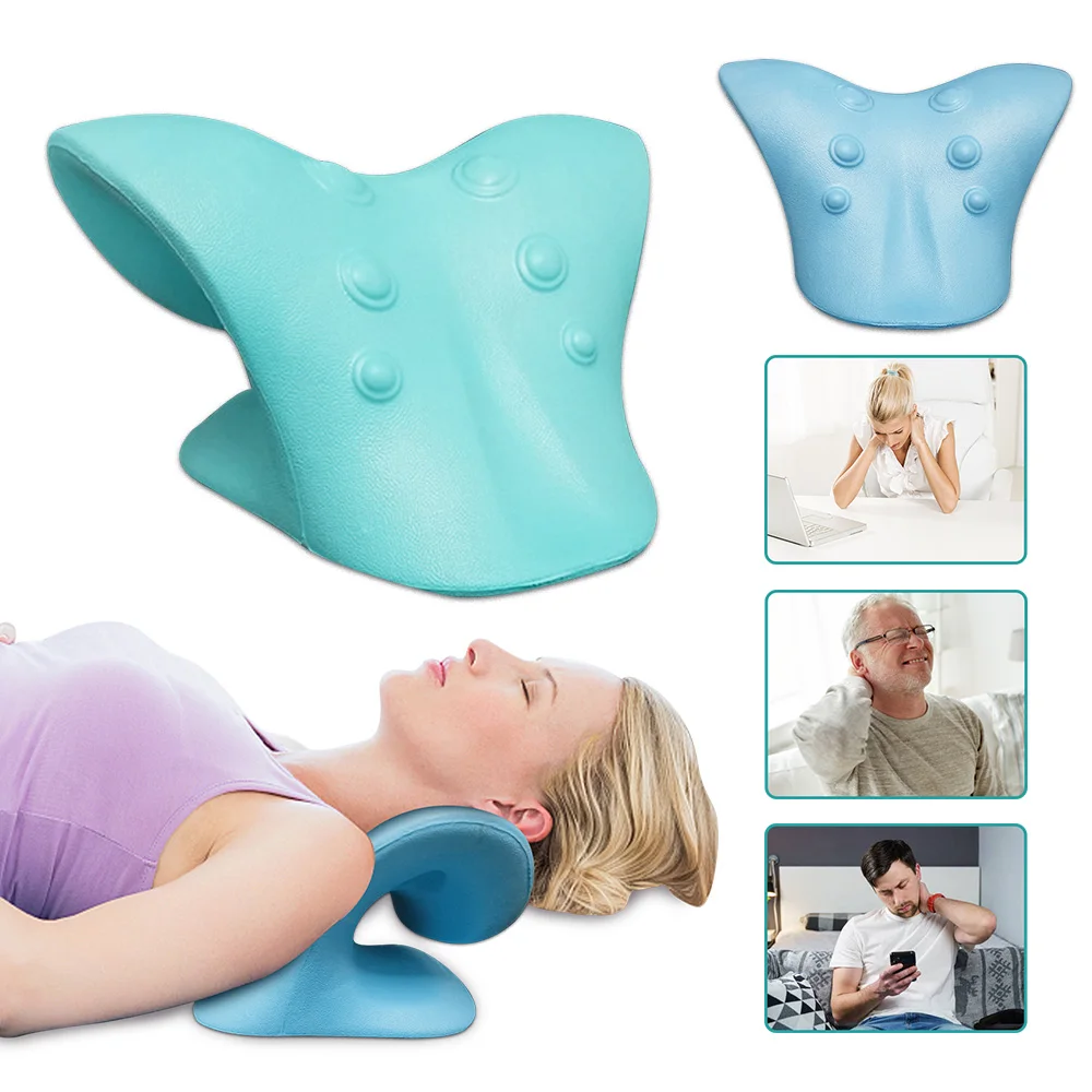 

Dropshipping Neck Braces Massage Pillow Neck Shoulder Stretcher Cushion Back and Neck Massager for Pain Relief Hump Corrector