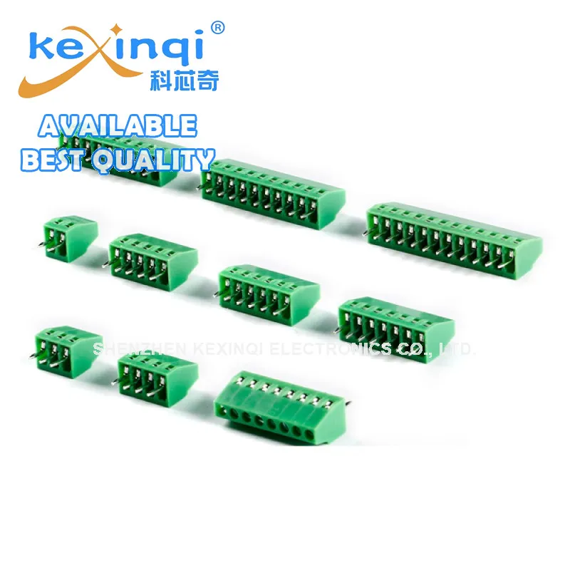 

10pcs KF128-2.54 2P 3P 4P 5P 6P 7P 8P 9P 10P 12P DIP 150V 6A 2.54mm Pitch Screw PCB Terminal 0.1" Pitch PCB Screw Terminal Block