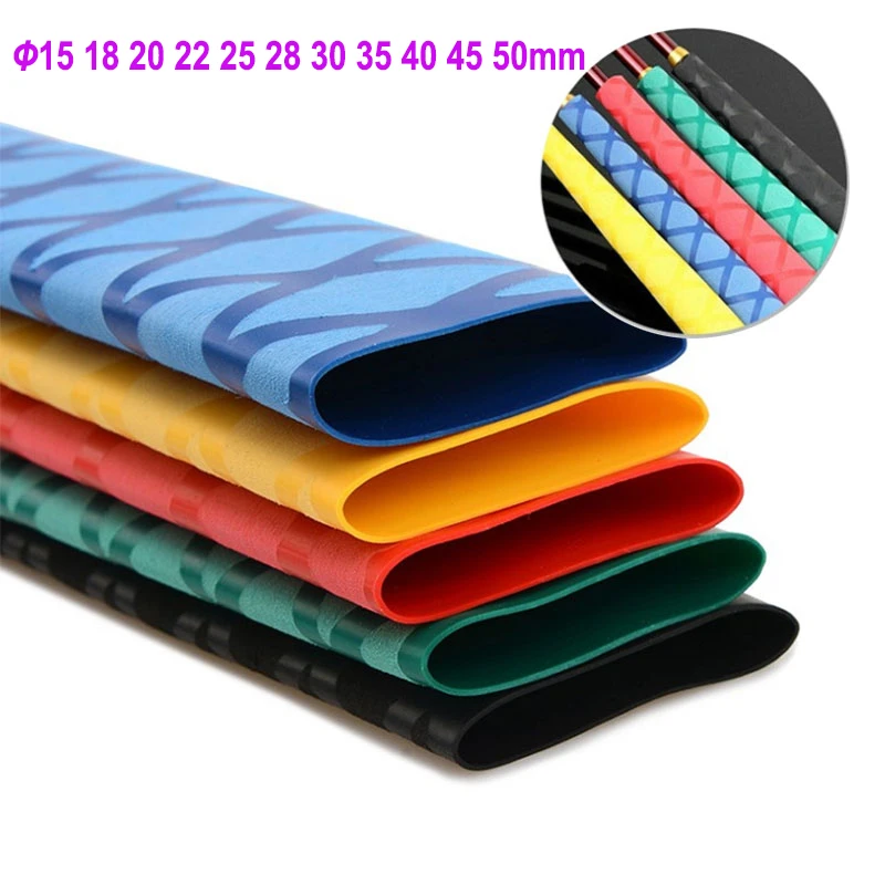 1/3/5 шт. 1 м Нескользящая термоусадочная трубка для удочки, противоскользящая изоляция ручки велосипеда, защита захвата ракетки, водонепроницаемая крышка 1/3/5 шт. 1 м Нескользящая термоусадочная трубка для удочки, противоскользящая изоляция ручки велосипеда, защита захвата ракетки, водонепроницаемая крышка