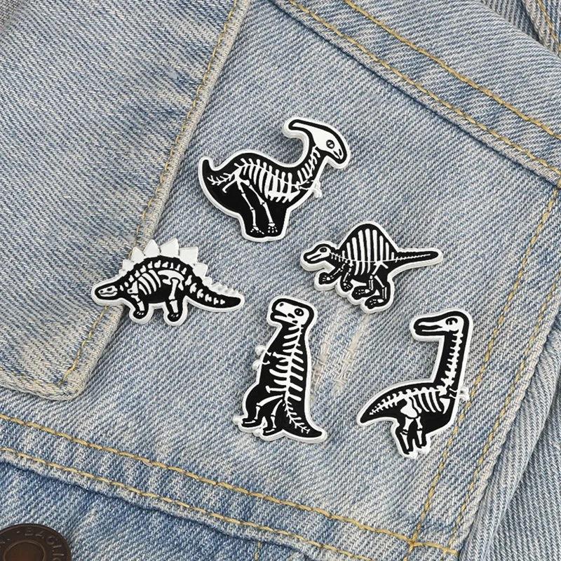 Булавка в виде животного Шпилька для лацкана крутой значок стиле панк джинсовые