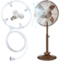 outdoor misting fan ring kit for summer cooling beat the heat tools 3m pe pipes with 4 pcs 6mm quick fitting nozzles connectors