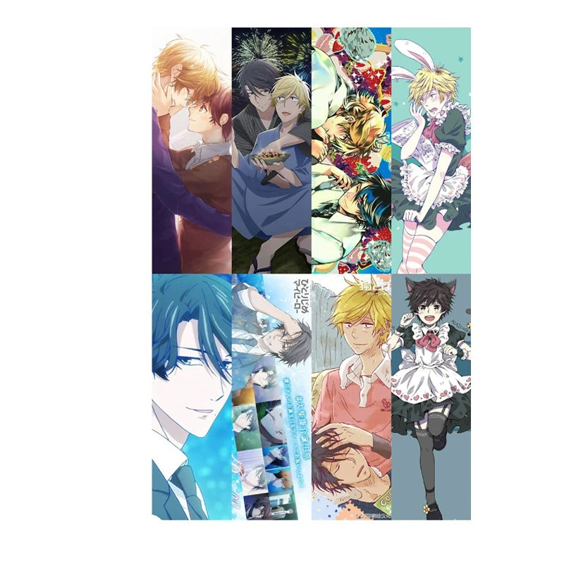 

8pcs/Sheet Anime TRUE LOVE Bookmarks Waterproof Transparent PVC Plastic Bookmark Colorful Kids Cartoon Book Marks Bookmarkers