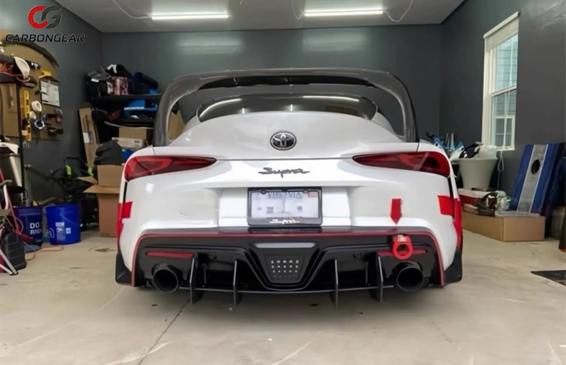 Фото Карбоновый задний диффузор для Toyota GR Supra A90 A91 2019+ (накладка на бампер, сплиттер), автозапчасти, обвес №3
