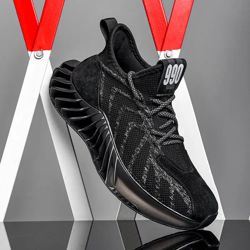 

2021 Spring Summer Men's Shoes Breathable Casual Sports Shoes Trend Outdoor Sneaker Deodorant Non-slip Thick-soled Travel Shoes