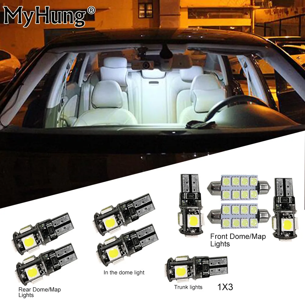 

Car Led Interior Light C10W W5W Replacement Bulbs For Audi Q7 Convenience Bulbs Dome Map Lamp Light Bright White 11 PCS Per Set